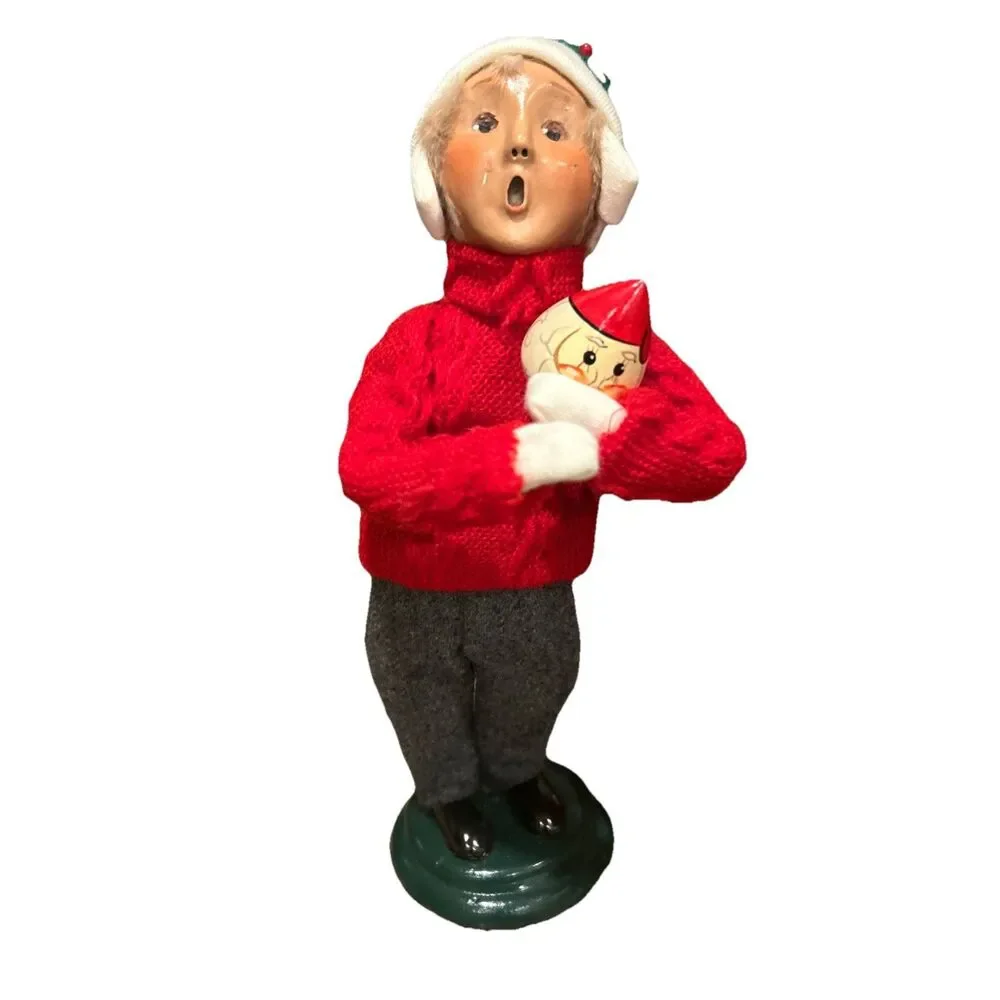 Byers Choice 1998 Exclusive Talbots Boy with Ornament Rare